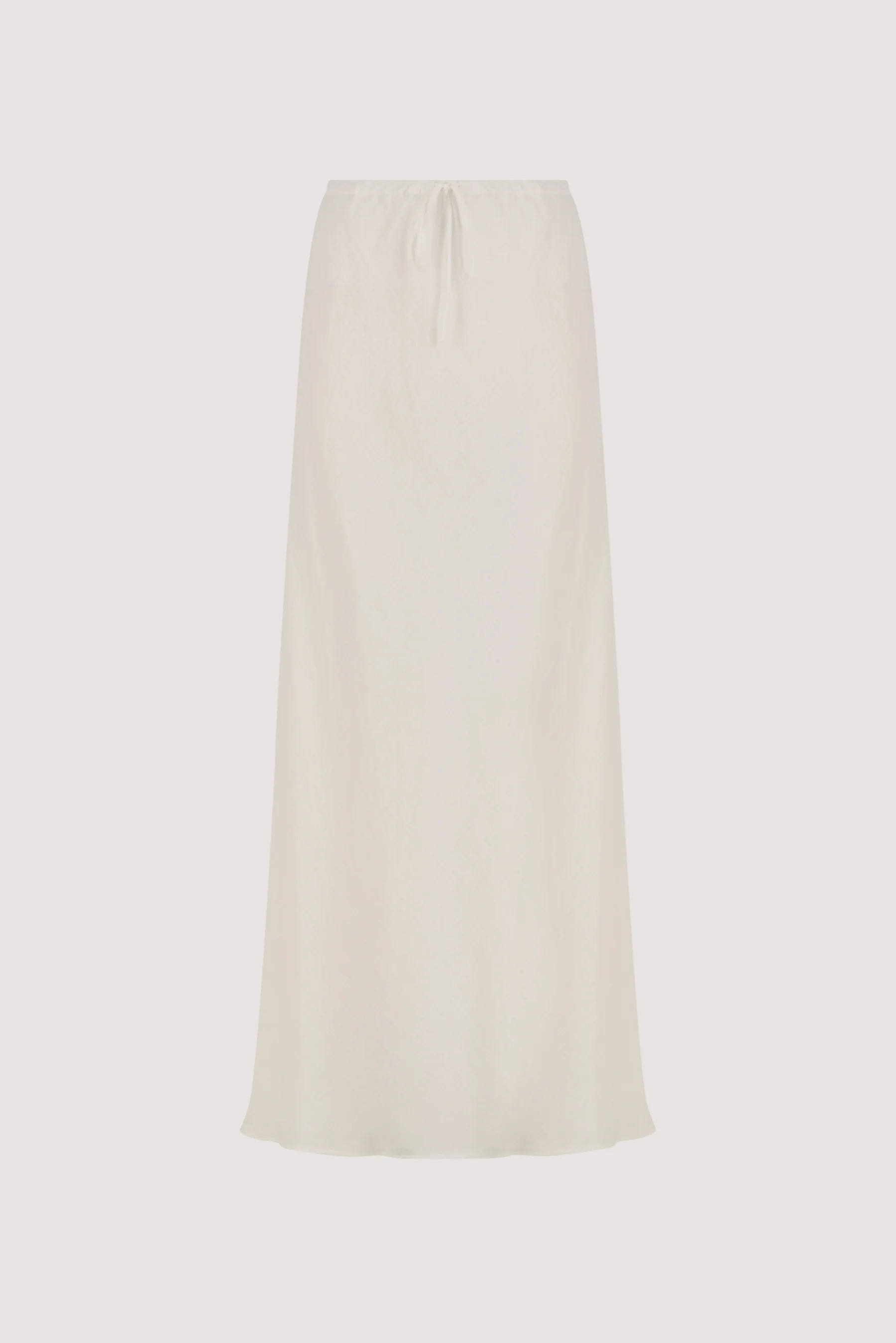 MAISON WHITE RAMIE BIAS SKIRT | DISSH