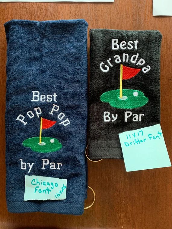 Personalized Golf towel, golf towel, golf gift, monogram towel, embroidered towel, choice of 2 si... | Etsy (US)