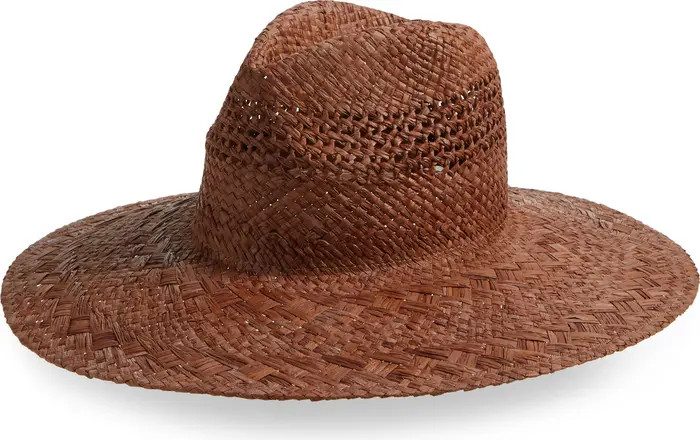 Faherty Mixed Stitch Raffia Fedora | Nordstrom | Nordstrom