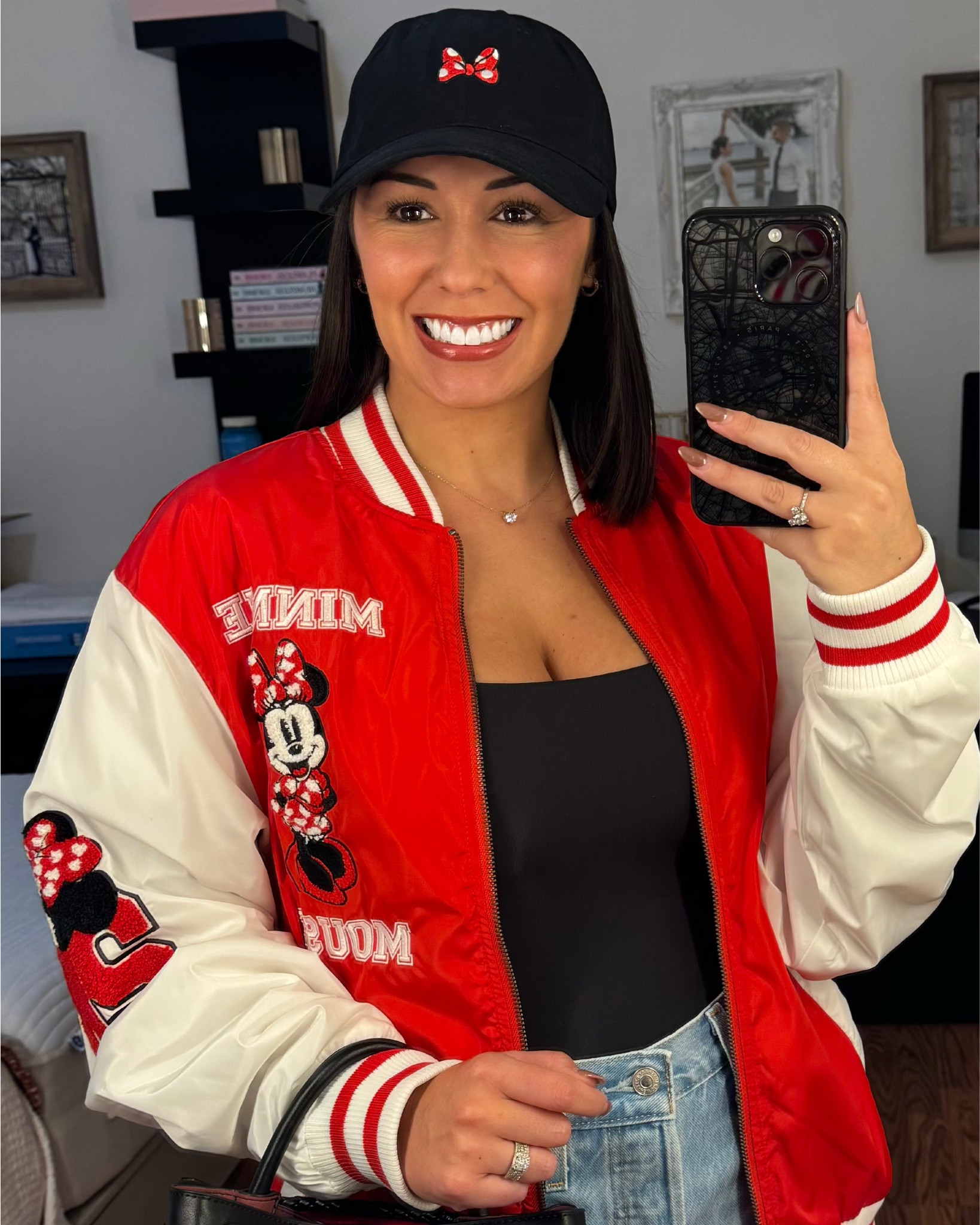 Casual Chic Outfits | Casual Fall Outfits | Disney Outfit | Disney Halloween | Theme Park Outfit | Florida Vacation Outfits | Disney | Disney Outfits | Disney Outfits Women | Disney World | Disney Outfits Summer | Disney Outfits Fall | Disney Cruise | Disney World Outfits | Disney Halloween | Disneyland |
•
•
•
Disney Jacket - S
Skims Black bodysuit - S
Levi jeans shorts - 27 
Disney hat
JW PEI Black handbag 
Nike Sneakers -8
•
•
•
Sneaker Outfit | Sporty Outfit | Athleisure Outfits | Athleisure Outfits Amazon | Athleisure Fall | Amazon Athleisure | Amazon Athletic Wear | Athletic Outfits | Athletic Wear | Amazon Outfits for every day | Amazon Outfits | Amazon Fashion | Amazon Fall Fashion | Everyday Outfits | Cute Outfits | Casual Chic  | Casual Outfits | Weekend Outfits | Old Money Fall Outfit | Classy Fall Outfit | Fall Neutrals | Fall Chic | Chic Fall Outfits | Fall Outfits Petite | Fall Outfits | Fall Casual Outfits| Fall Transition Outfits | Fall Outfits Women | Fall Capsule Wardrobe | Everyday Outfits | Cute Outfits | Casual Chic  | Casual Outfits | Weekend Outfits | Errands Outfit | Coffee Run Outfit | Shopping Outfit | Comfy Outfits |  Comfy Sets | Comfy Chic | Sneaker Outfit | School Drop Off Outfit | old money looks | old money aesthetic | old money fashion | old money style | old money outfits | old money style women | neutral outfit | neutral style | classic style | classic outfits | chic outfits | chic style | casual chic | quiet luxury | minimalist | minimalist fashion | capsule wardrobe | petite outfits | 

#LTKU #LTKFindsUnder100 #LTKShoeCrush #LTKStyleTip #LTKFindsUnder50 #LTKOver40 #LTKPetite #LTKTravel #LTKItBag #LTKSeasonal