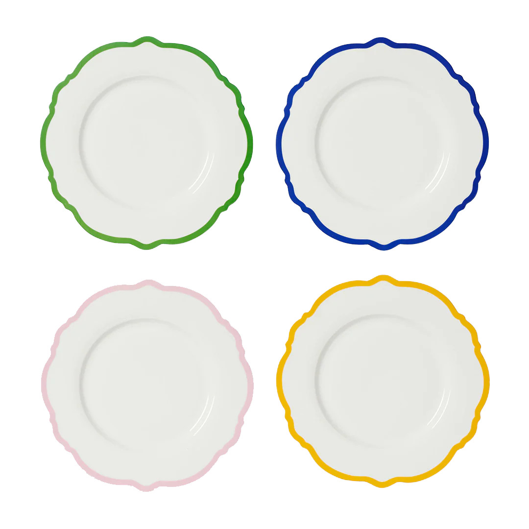 Multicolour Wave Dinner Plate Set | In the Roundhouse