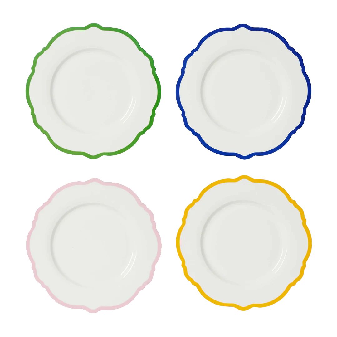 Multicolour Wave Dinner Plate Set | In the Roundhouse