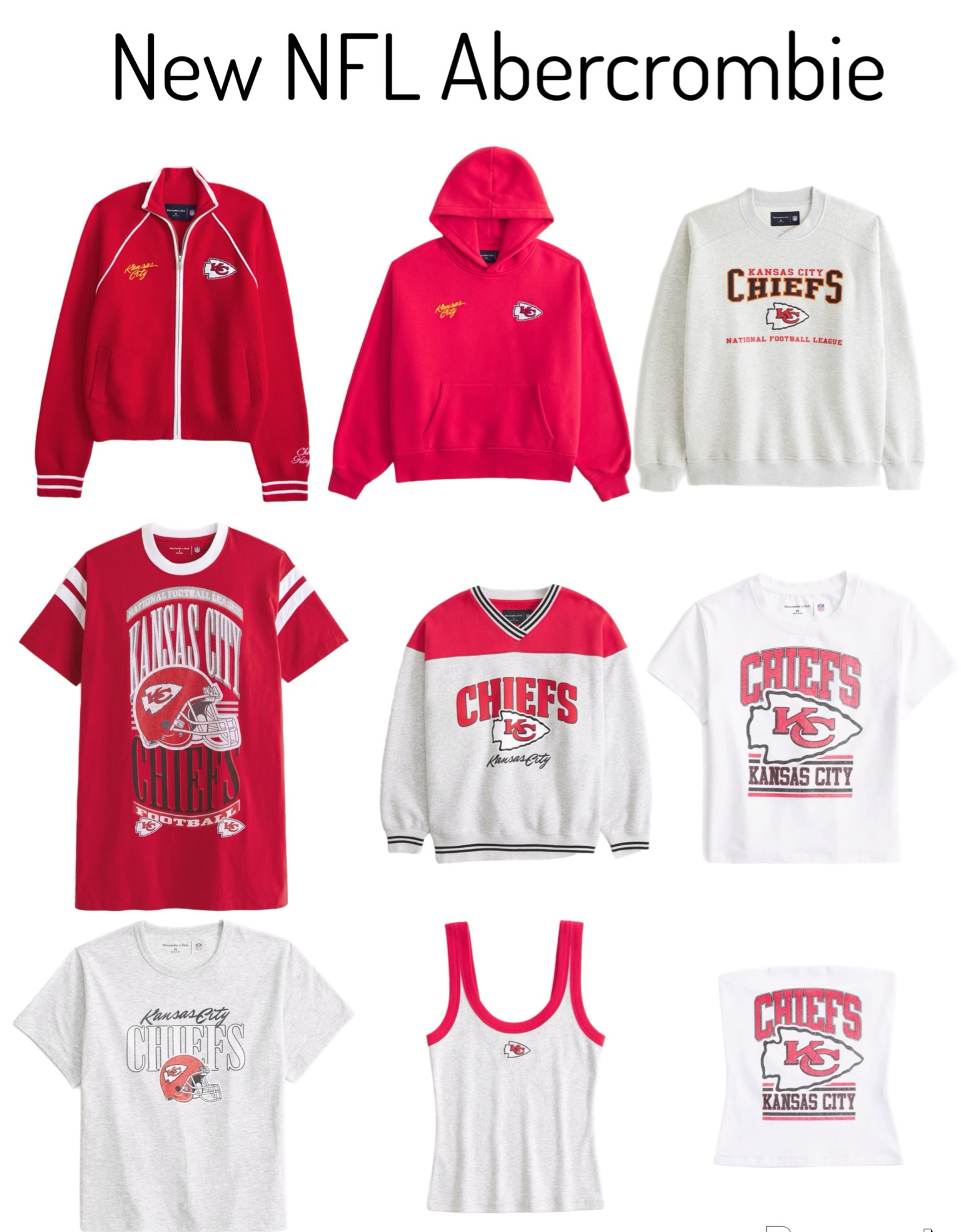 New NFL Abercrombie! Comes in Kansas City, Dallas Cowboys or Tennessee Titans 



#LTKMostLoved #LTKStyleTip #LTKFindsUnder100