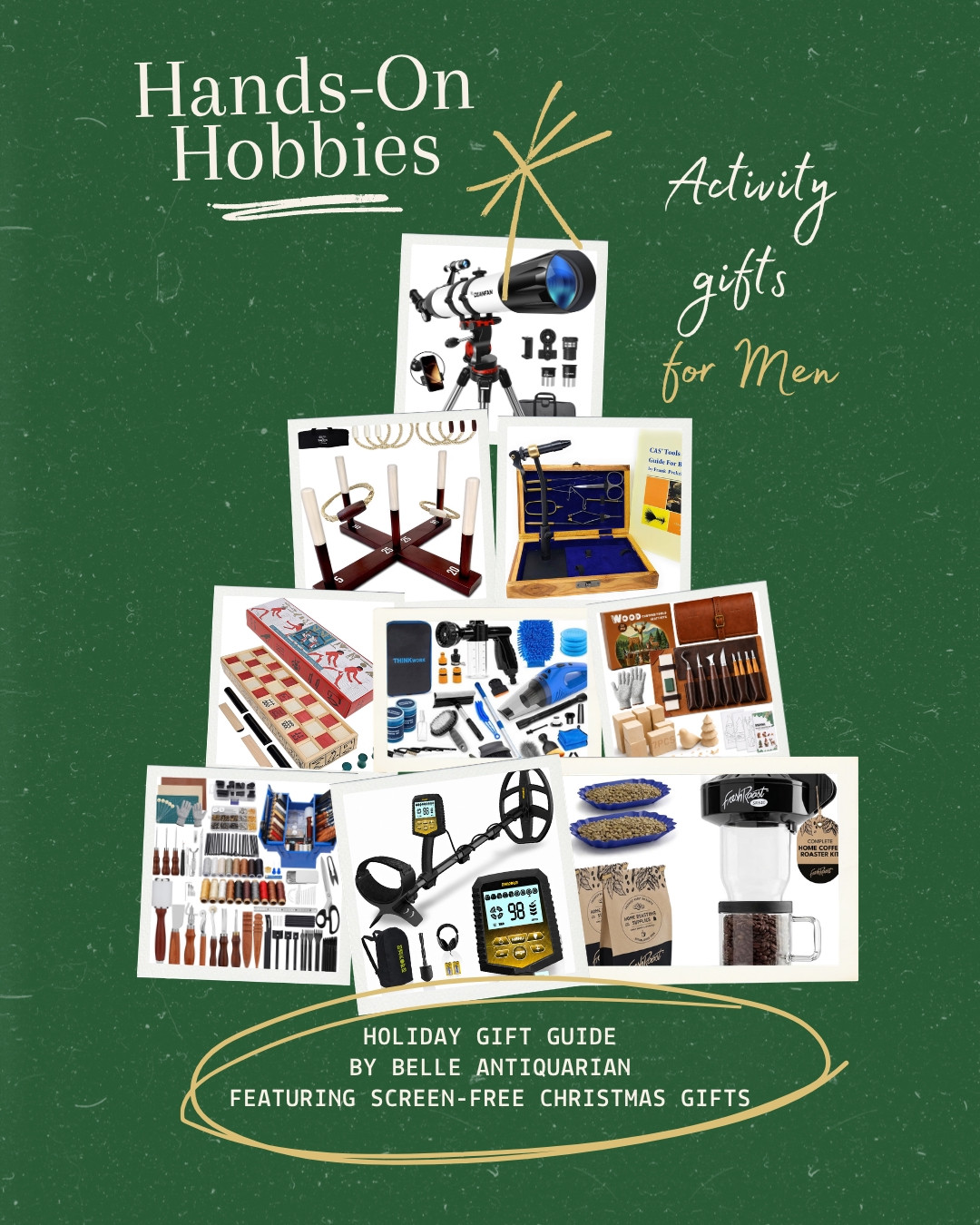 For the man who would rather make, build, cook, explore, or learn something new. These analog hobby gifts offer an enjoyable reason to put the phone down and spend time doing something interesting. All gifts are linked here. #LTKGiftGuide #LTKHoliday 

 #LTKSeasonal #LTKMens