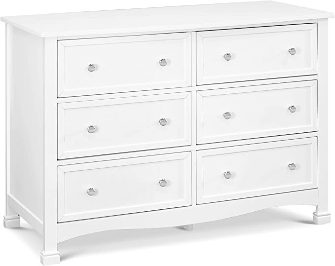 DaVinci Kalani 6-Drawer Double Wide Dresser in White | Amazon (US)