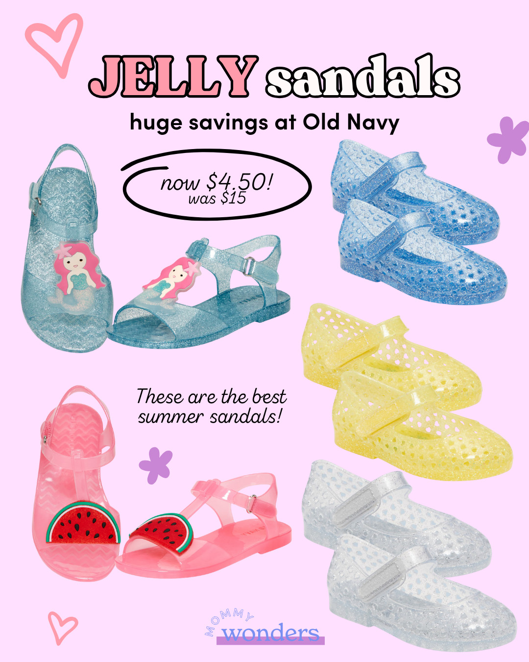 Jelly sandals for toddler girls at Old Navy! 

 #LTKSeasonal #LTKSaleAlert #LTKKids