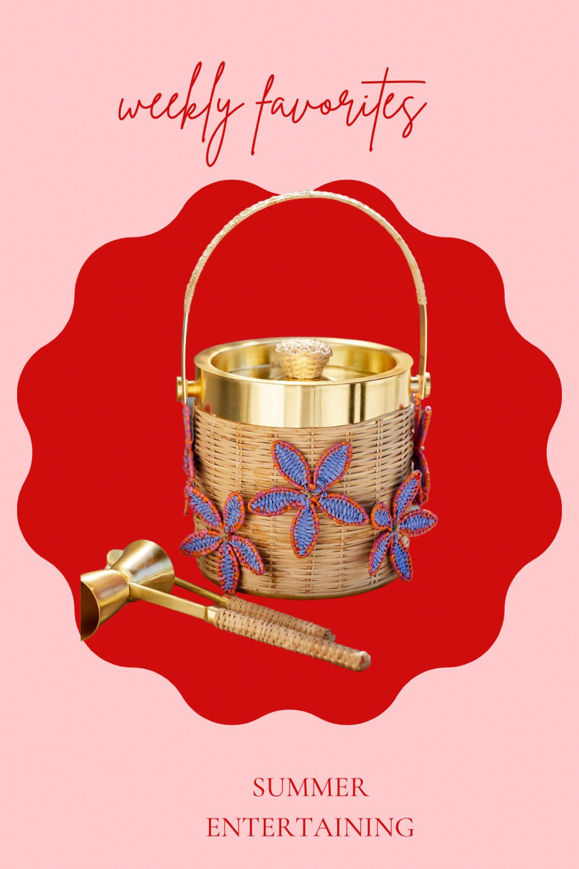Rattan ice bucket 

#LTKGiftGuide #LTKHome #LTKFindsUnder100