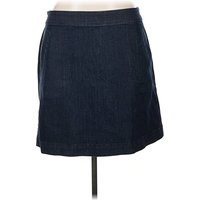 Ann Taylor LOFT Denim Skirt: Blue Solid Pattern Bottoms - Size 16 | ThredUp (US)