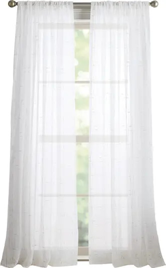DKNY Metallic Grid Set of 2 Curtain Panels | Nordstrom | Nordstrom