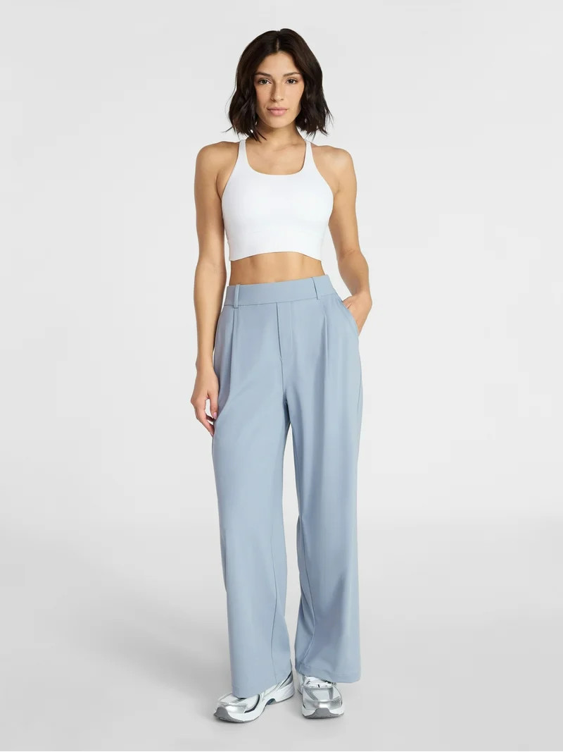 Avia Women's and Women's Plus Pleated Interlock Pant, Sizes XS-4X | Walmart (US)