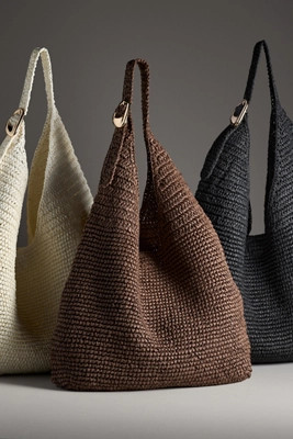 The Love Knot Slouchy Bag: Raffia Buckle Edition | Anthropologie (UK)