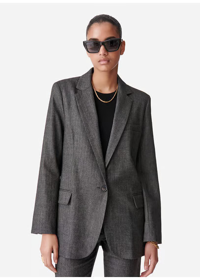 VESTE DE TAILLEUR ANTHRACITE CHINE VANESSA BRUNO - FEMME | Place des Tendances | Place des tendances (FR)