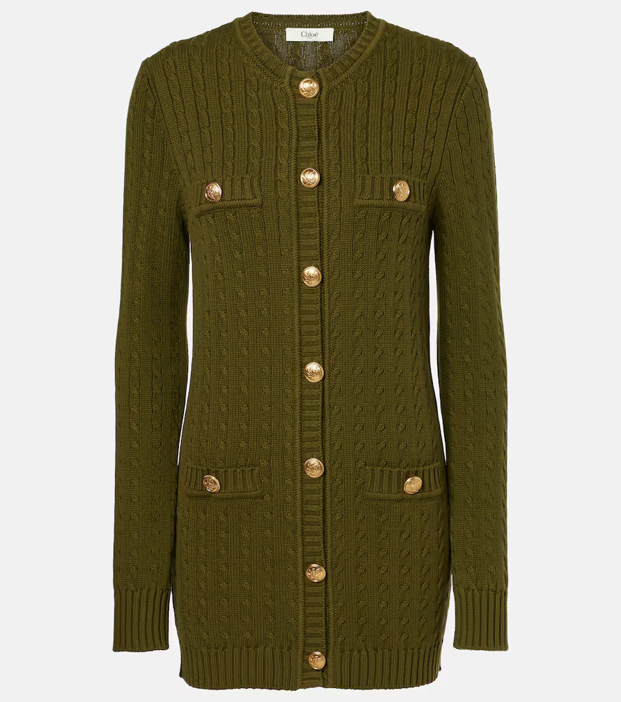 ChloÃ© Cable-knit cotton cardigan | Mytheresa (US/CA)