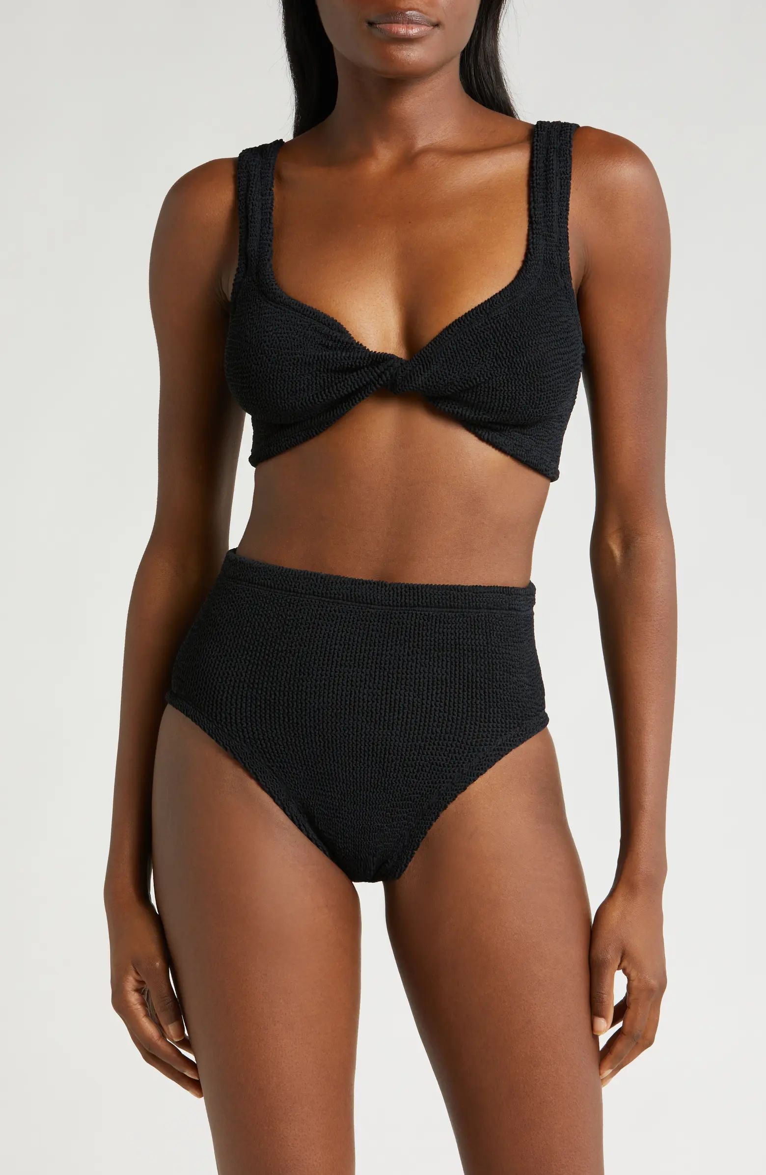 Hunza G Juno Crinkle Twist Two-Piece Swimsuit | Nordstrom | Nordstrom