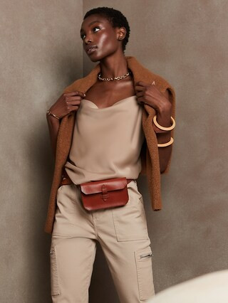 Silky Cowl-Neck Camisole | Banana Republic Factory