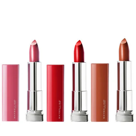 (3 Pack) Maybelline Color Sensational Made For All Lipstick Favorites, Satin | Walmart (US)