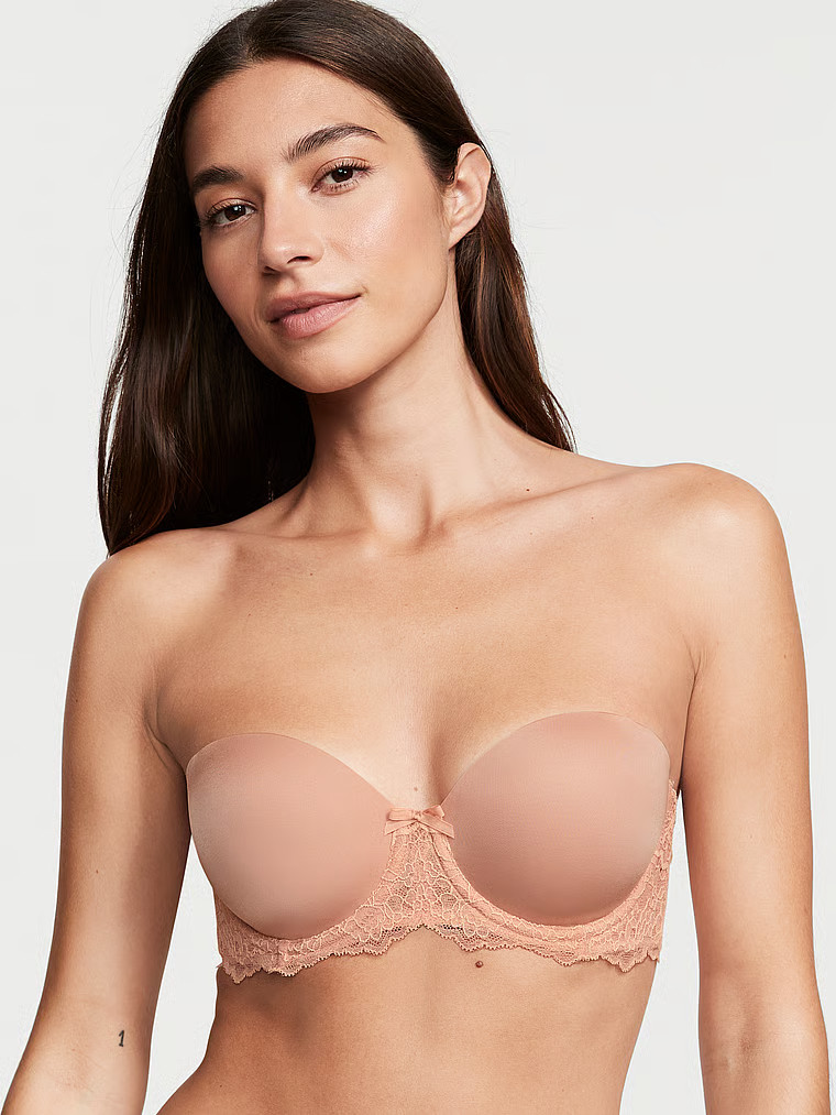 Lightly-Lined Lace Strapless Bra | Victoria's Secret (US / CA )