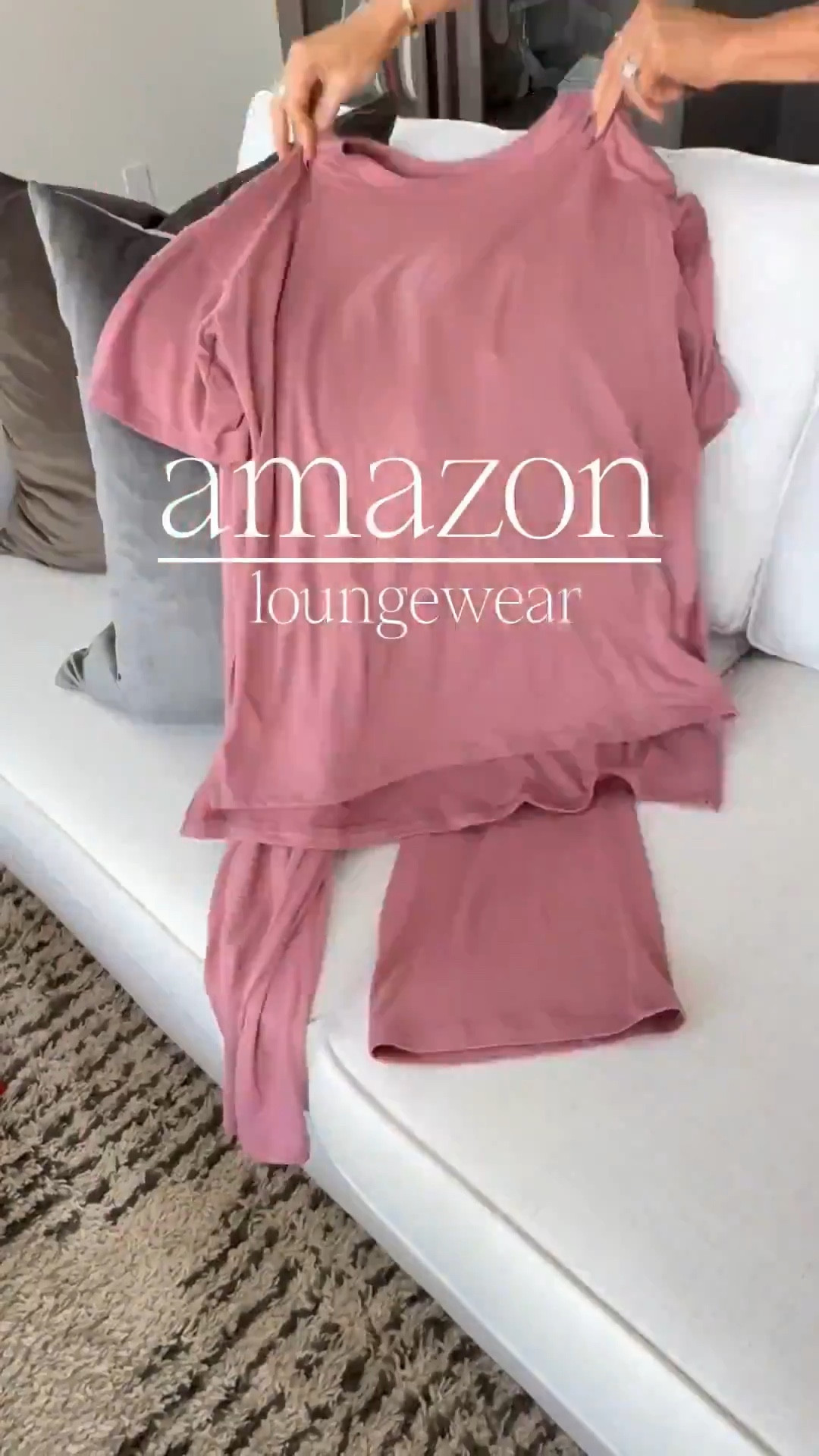 Amazon loungewear for summer 
Super soft as pajamas, tuck in or wear out. Good for small errands and school drop off 
Runs tts sz small


#LTKOver40 #LTKSeasonal #LTKmomlife