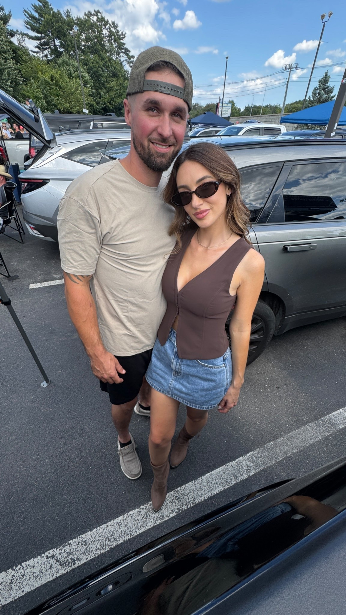 Obsesssssed with this vest! It’s super structured (no bra necessary) and a beautiful, thick, material. 
So flattering because the material is so thick. Available in many colors. 
You could so easily dress this up or down. 
I got a size 2- it’s perfect. 

The skirt is actually a skirt- so shorts in the back. Comes in black too. 

#LTKFindsUnder100 #LTKWorkwear