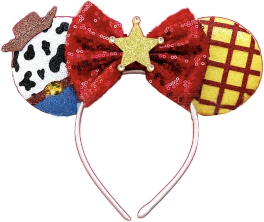 CLGIFT Iridescent and Sparkle Mouse Ears Collection: Classic Red Sequin, Rainbow, Silver, Gold, B... | Amazon (US)