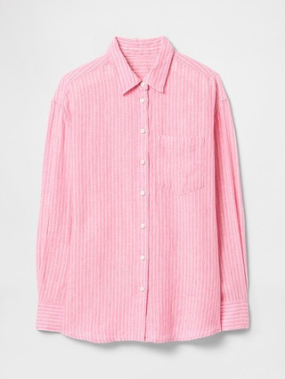 100% Linen Oversized Shirt | Gap (US)