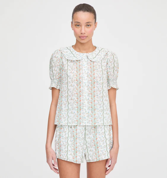 The Adelaide Top -  Green Provence Floral | Hill House Home US