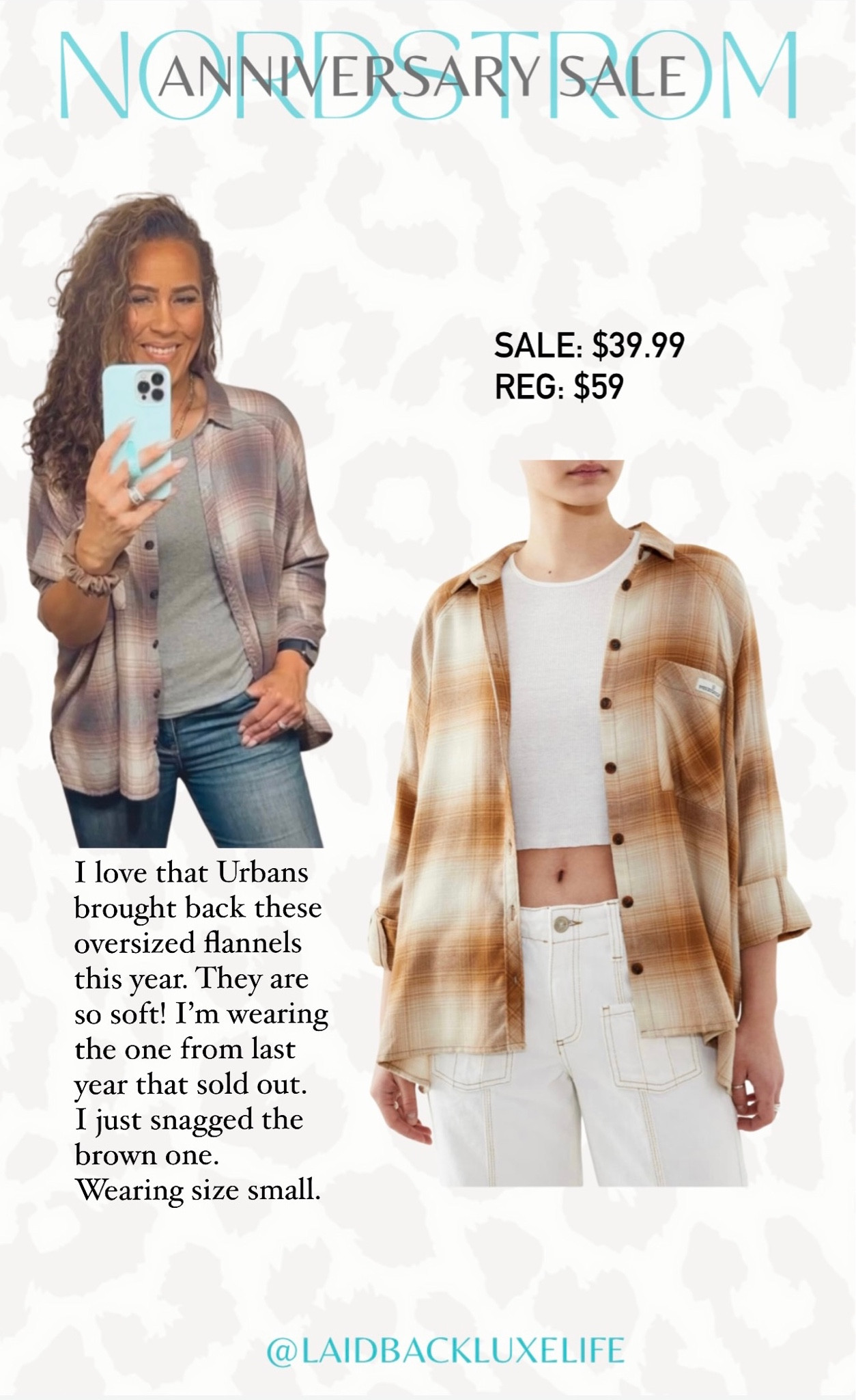 All Influencer tier cardholders can shop today! I love these oversized flannels! They are so soft! Great for layering. I wear the size small.  I snagged the brown one which is currently fully stocked in all sizes. NSALE, Nordstrom Anniversary Sale 2023, NSALE 2023, 2023, NSALE picks, best of NSALE #LaidbackLuxeLife

Follow me for more fashion finds, beauty faves, lifestyle, home decor, sales and more! So glad you’re here!! XO, Karma

#LTKunder50 #LTKsalealert #LTKxNSale