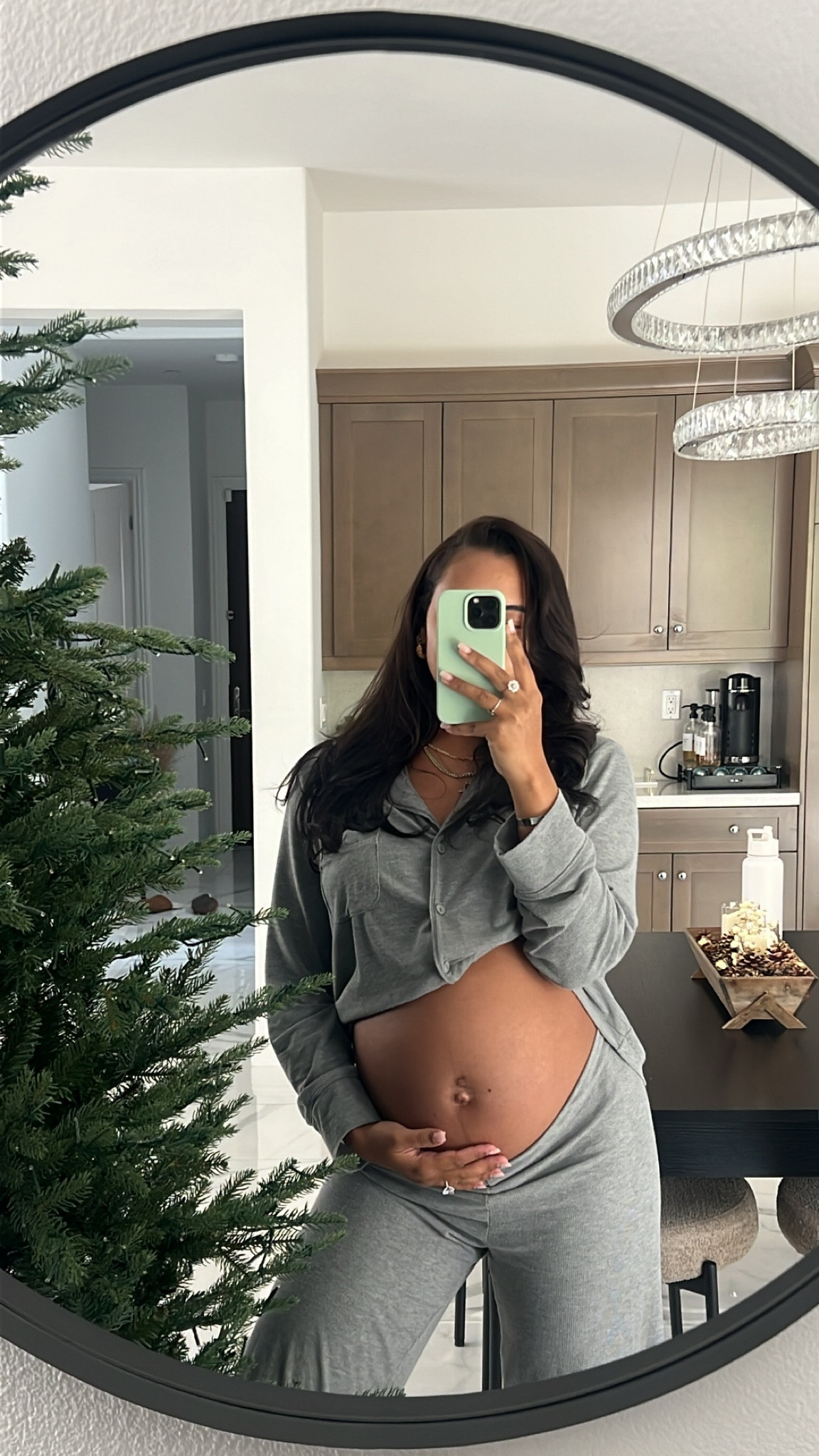 The comfiest pjs from SKIMS || Size: M (32wks Pregnant) 🫶🏽 #LTKPajamas #LTKSkims 