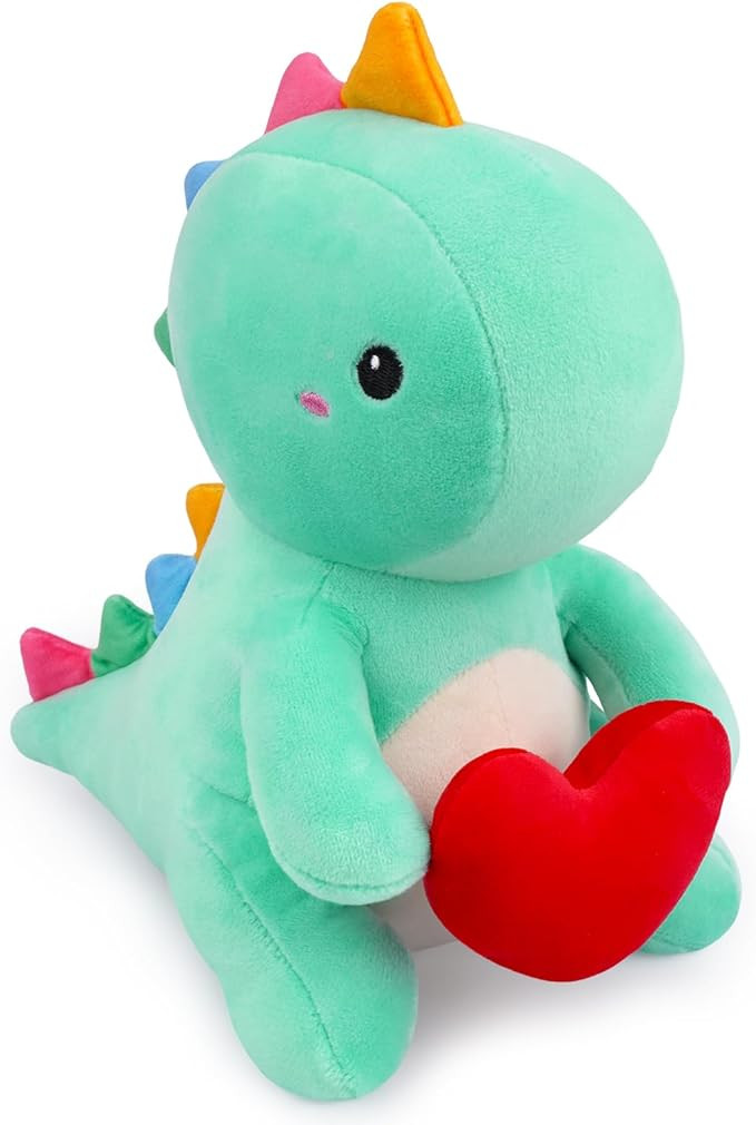 MUFEIRUO Dinosaur Stuffed Animal,Valentines Day Stuffed Animal with Holding Heart,Cute Plush Toy ... | Amazon (US)