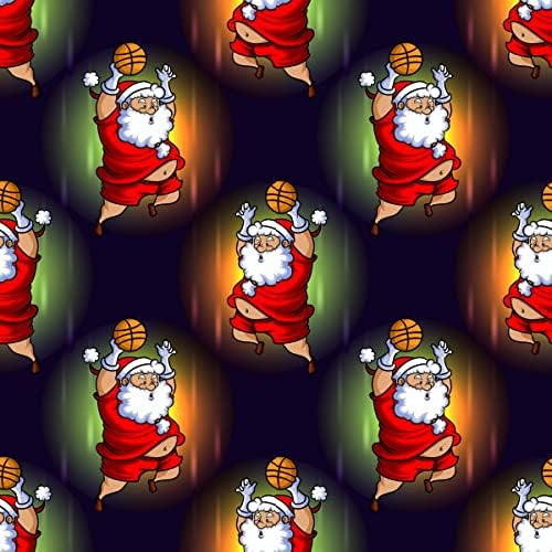 Funny Santa Basketball Gift Wrap Thick Wrapping Paper Bball Christmas Hoops Holiday Party Decorat... | Amazon (US)
