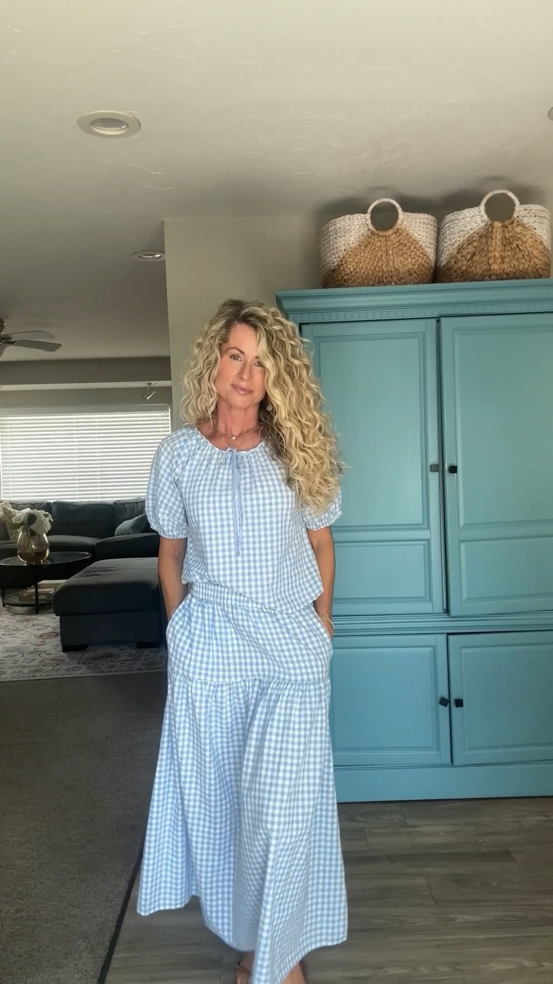 Wearing a size medium in the skirt set. So comfortable, pockets, stretchy waist, comes in three colors.Its on sale

#LTKgrwm #LTKmomlife #LTKootd