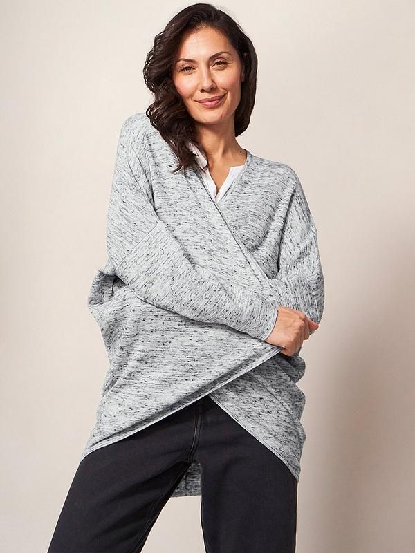 White Stuff Cocoon Cardi -grey | Very (UK)