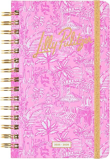 Lilly Pulitzer Medium Planner August 2025 - December 2026, Weekly Agenda & Monthly Calendar, Stic... | Amazon (US)