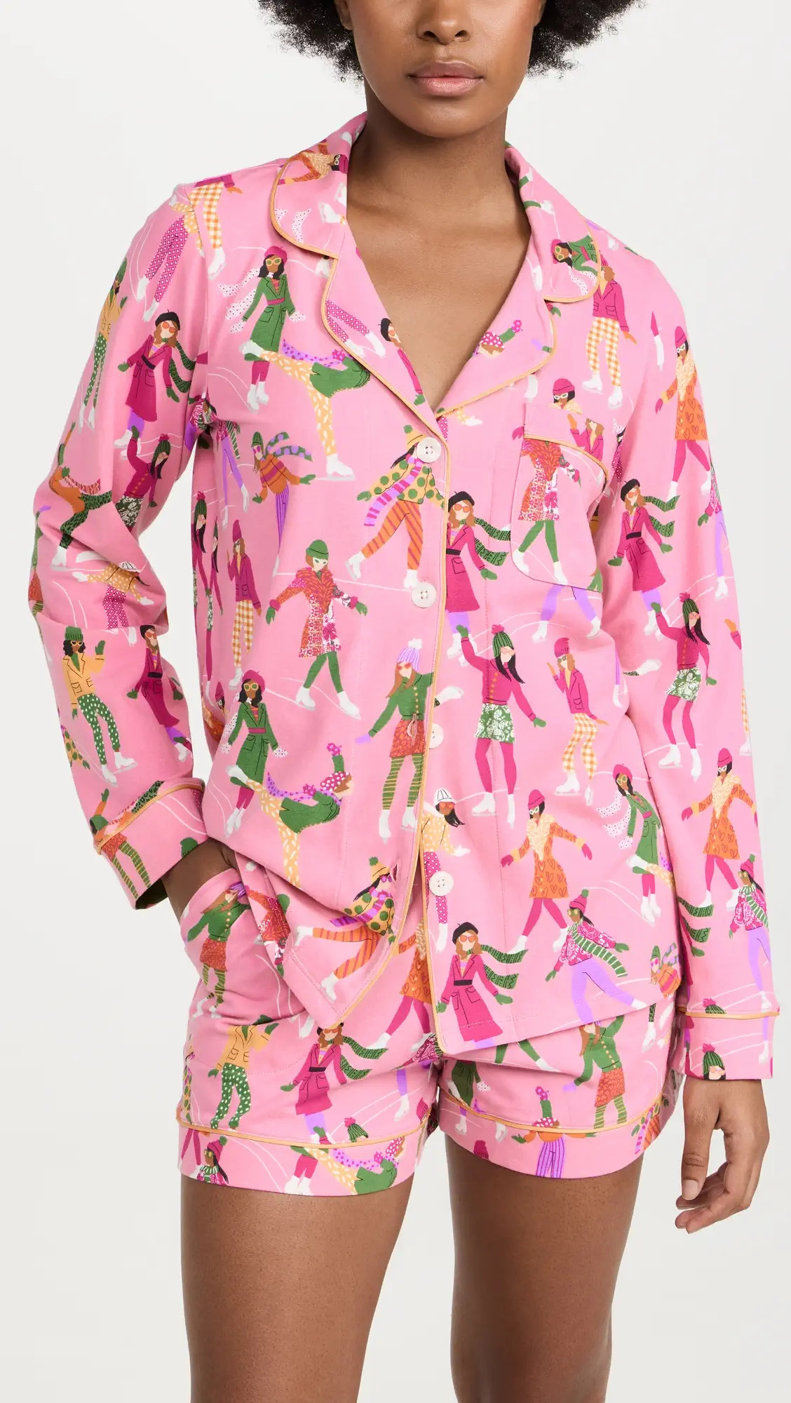 BedHead PJs Long Sleeve Shorty Knit PJ Set | Shopbop | Shopbop