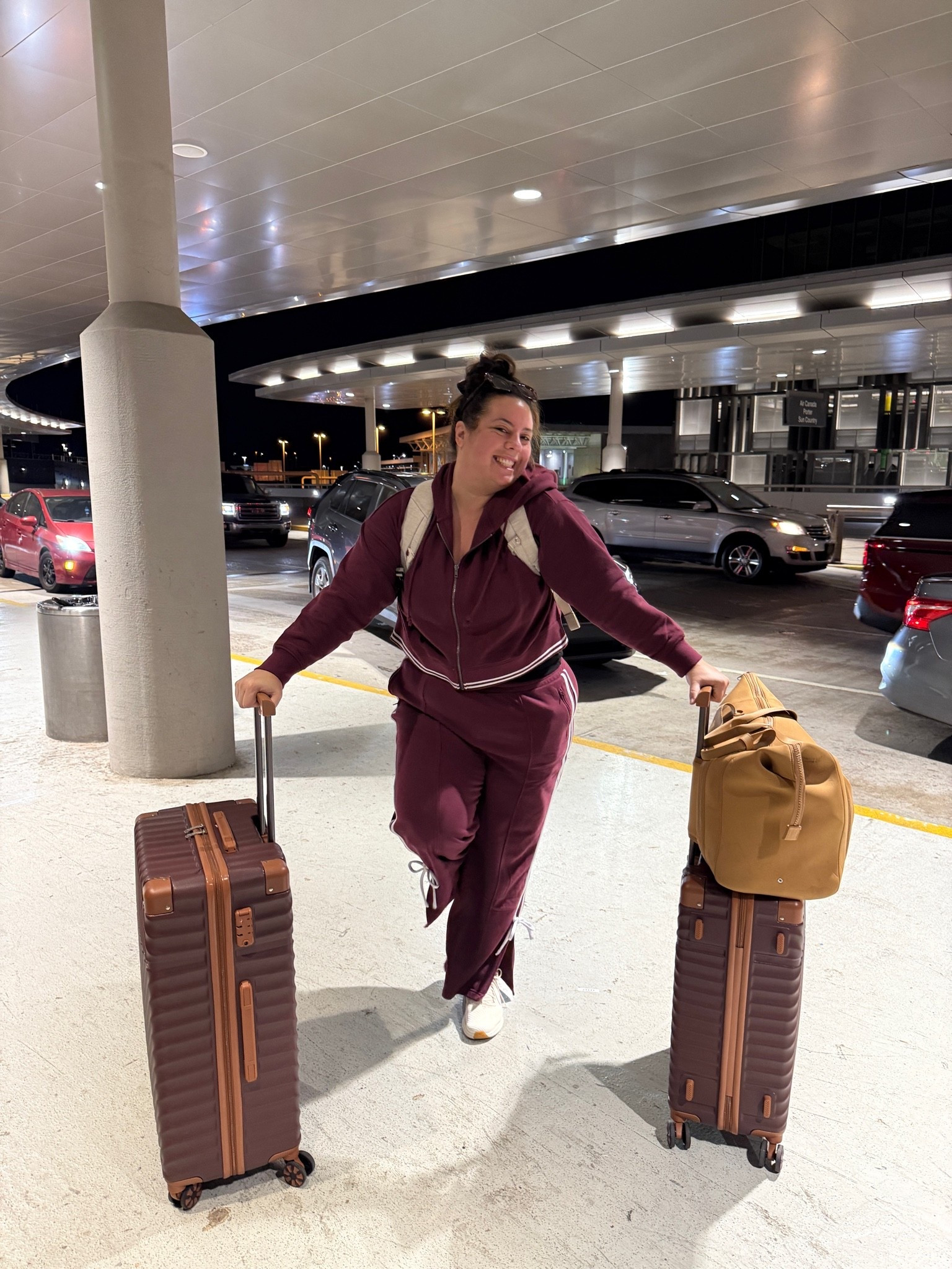 Airport travel day! Plus side travel set - true to size wearing a 2

#LTKPlusSize
