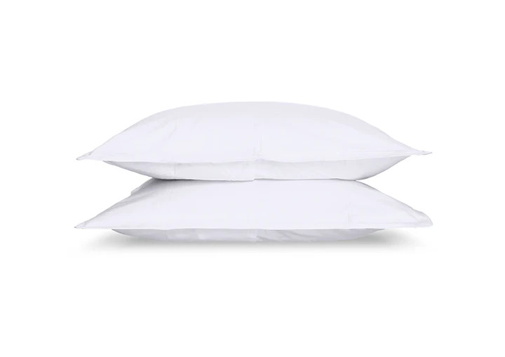 True White Color Standard Size Organic Cotton Sham with 400 TC Percale Weave | Cammie | Cammie
