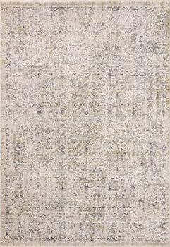 Amber Lewis x Loloi Alie Collection ALE-02 Sand / Sky, Traditional 5'-3" x 7'-9" Area Rug | Amazon (US)