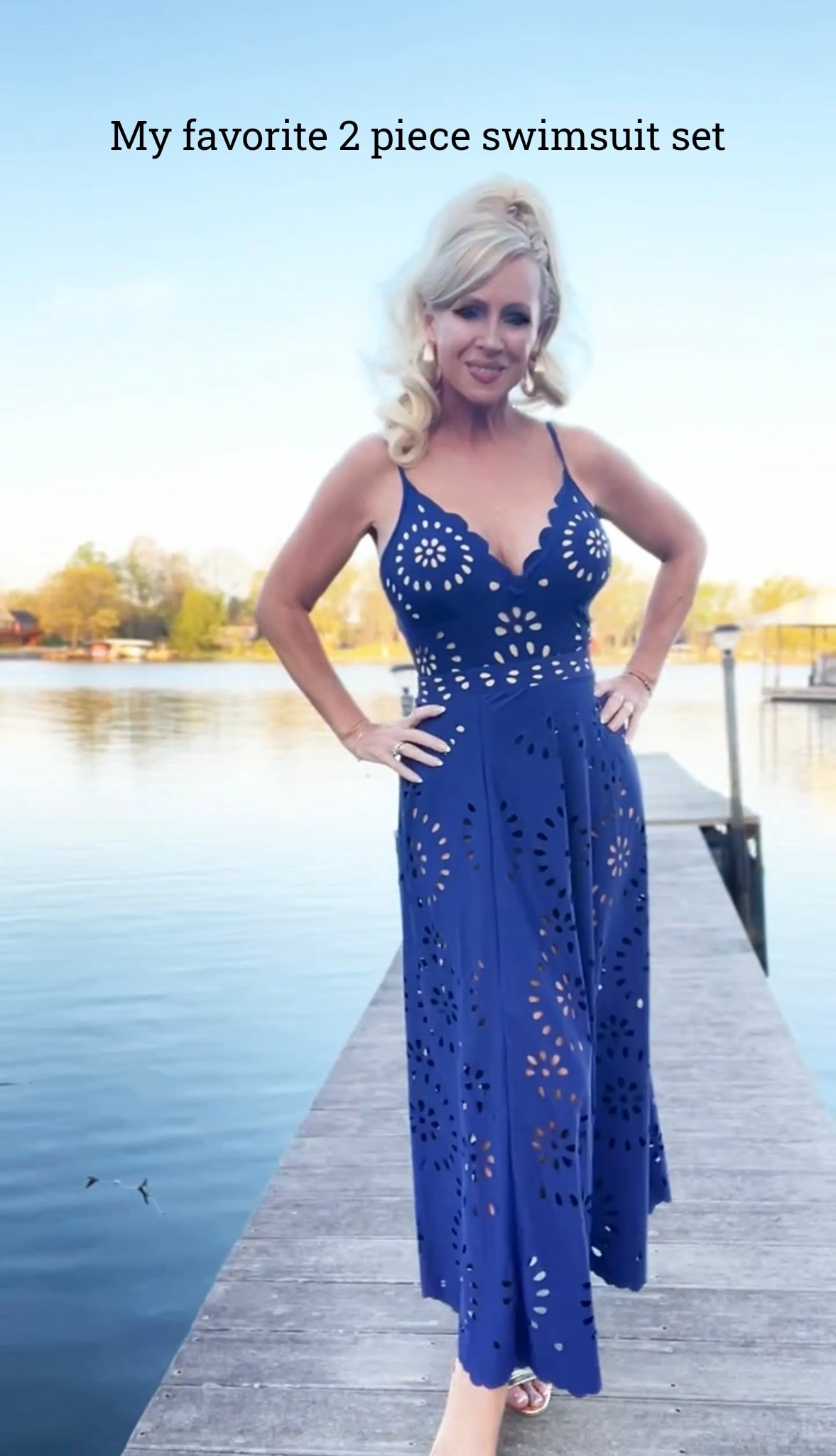 I have this in two colors & it is my favorite swim set. The suit is lined in nude and the skirt is open cut outs. It’s perfect as a modest suit, resort wear or a day at the lake! #swimsuit


#LTKSwim
