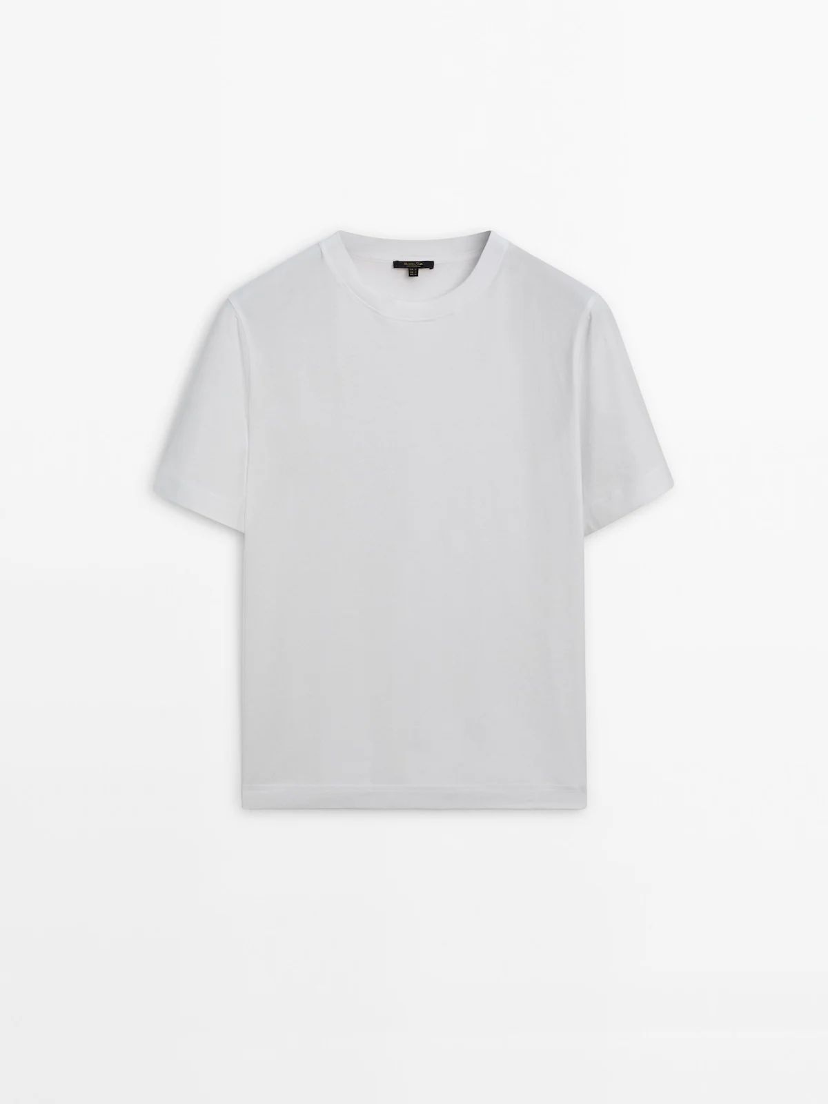 Boyfriend-Shirt aus Baumwolle mit Rundausschnitt | Massimo Dutti DE