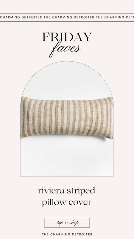 Friday faves Riviera striped pillow cover

#LTKSeasonal #LTKHome