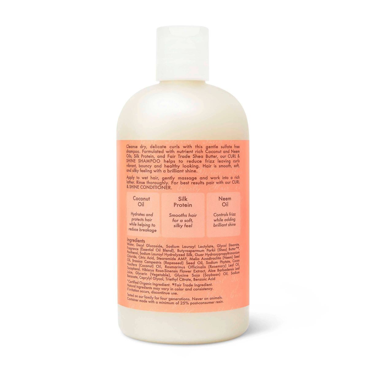 SheaMoisture Coconut & Hibiscus Curl & Shine Shampoo For Thick Curly Hair | Target