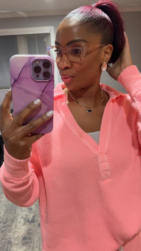 I finally crossed over to needing reading glasses. I found these that come in a cool pack of 5 on #Amazon And… this #Aerie waffle cotton lounge set is so comfy and I love the spring colors! 

#LTKover40 #LTKVideo #LTKfindsunder50