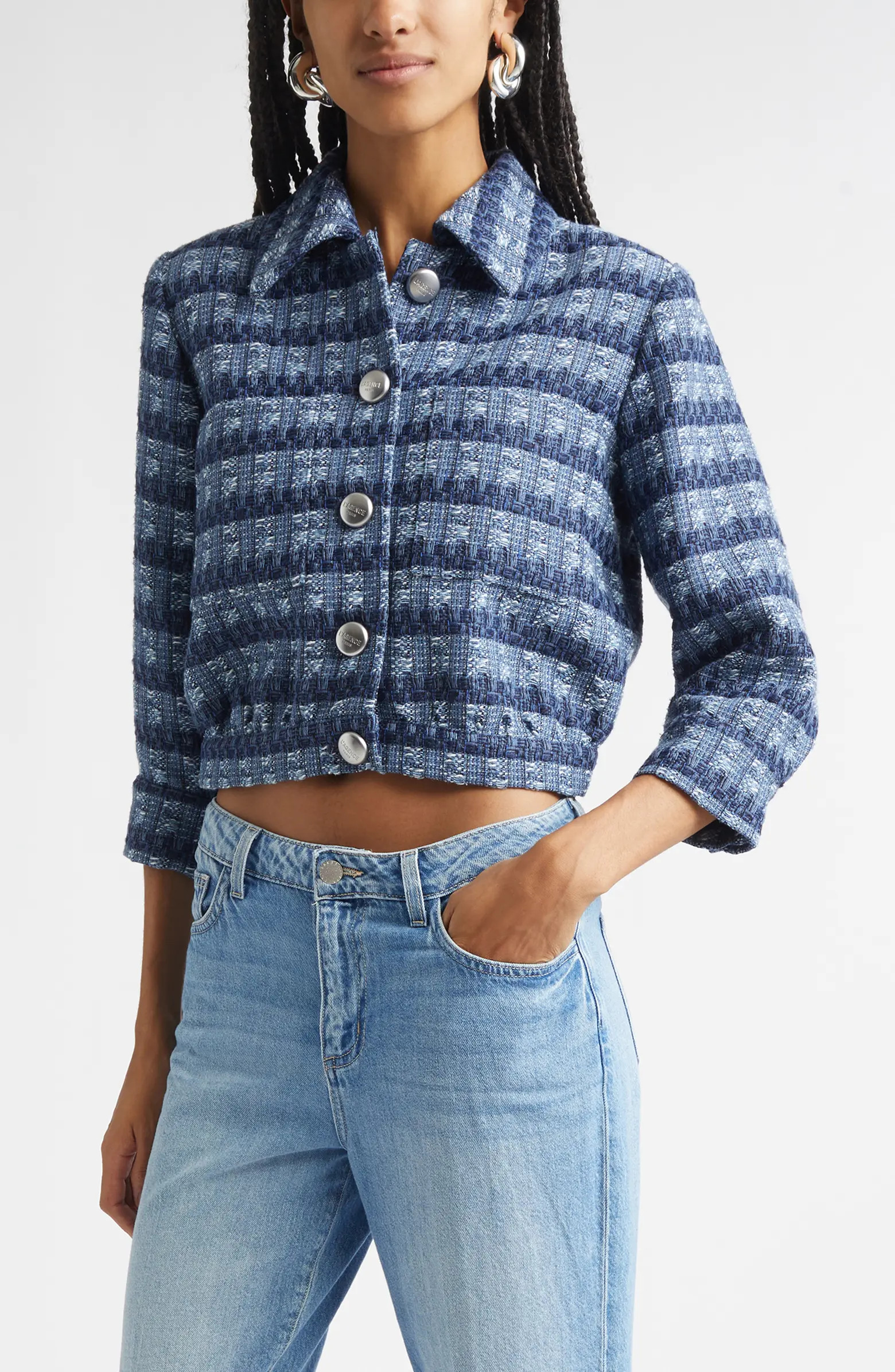 Jia Crop Tweed Jacket | Nordstrom