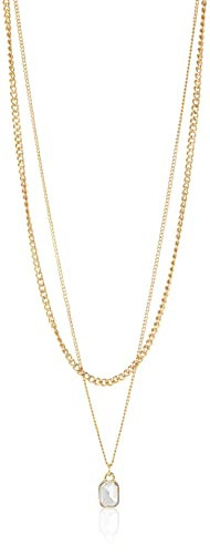Steve Madden Stone Layered Necklace | Amazon (US)