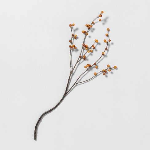 26" Orange Berry Stem - Hearth & Hand™ with Magnolia | Target