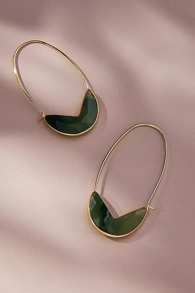 Botanist Abroad Resin V-Cut Drop Earrings | Anthropologie (US)