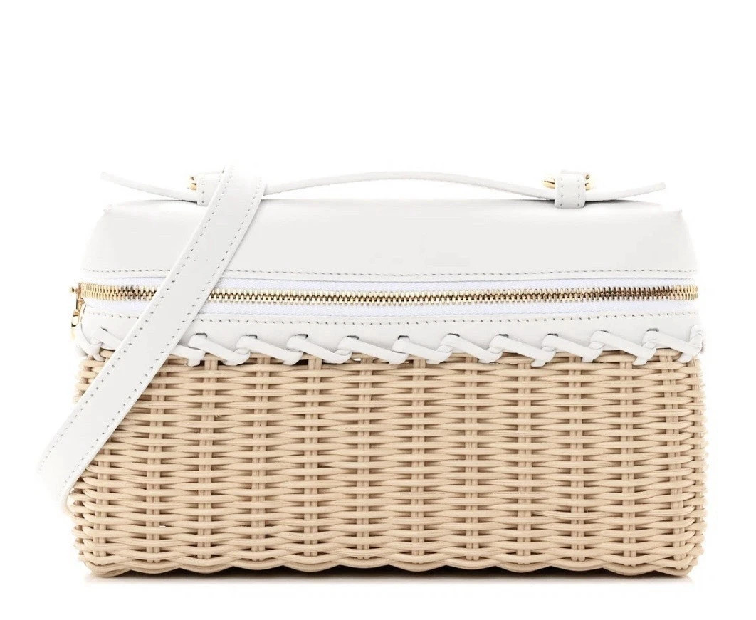 LORO PIANA, Wicker Calfskin L19 Extra Pocket, Pouch White | eBay | eBay US