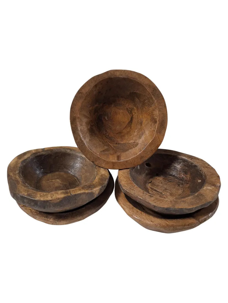 Mini Round Dough Bowl, 6x6 inches, Rustic, Batea, Wood | Etsy (Global)