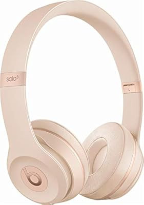 Beats Solo 3 Wireless On-Ear Headphones - Matte Gold (Renewed) | Amazon (US)