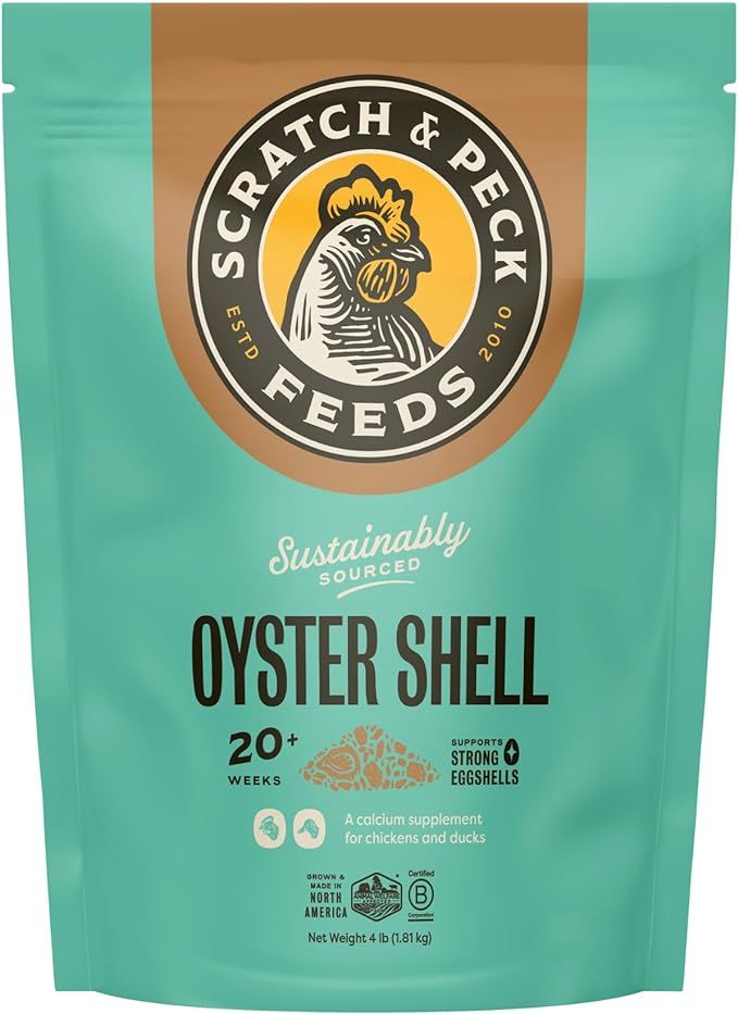 SCRATCH AND PECK FEEDS YOU ARE WHAT YOUR ANIMALS EAT Cluckin' Good Oyster Shell Supplement for Ch... | Amazon (US)